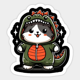 Catzilla Sticker